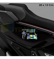 Motosiklet Saygı Hologram Araba Motosiklet Oto Sticker Etiket Yapıştırma Çıkartma Renkli 20 x 13 Cm