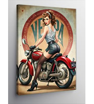 Kanvas Tablo Harley Ve Kadın