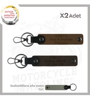 Motor Severlere, İsim Plaka ve 0 - Kan Grubu Yazılı Anlamlı Hediye x2 Anahtarlık, Kahve-K Kahve-Gr (Çok Renkli)