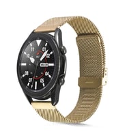 Huawei Honor Magic 2 46mm Uyumlu KRD-45 22mm Metal Kordon (Gold)