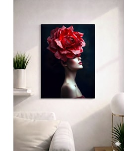 FLORAL WOMAN12  TASARIM MDF TABLO (27X18)