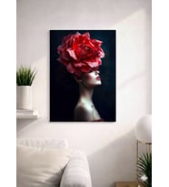 FLORAL WOMAN12  TASARIM MDF TABLO (27X18)