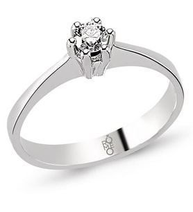 Romeo Pırlanta 0.19 Ct Tektaş Yüzük RMY204 (Çok Renkli)