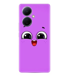 Vivo V29 Lite Kılıf Silikon Desen Özel Seri Purple Sweety 1717