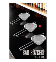 Bar Süzgeci Bar Strainer 3 Boy Set 5 7 8 Cm