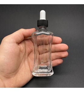 50 Ml Milano Model Cam Damlalıklı Şİşe , Plastik Kapaklı , 50 Cc Cam Damlalıklı Milano Şişe x 6 Adet (Şeffaf)