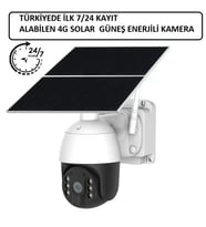 4G Sim Kartlı Solar Güneş Enerjili Kamera 7/24 Kayıt Yüksek Pil Kapasitesi Ve Çift Panel Metal Kasa