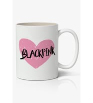 Black Pink Logolu Beyaz Anime Kupa Bardak