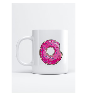 Pembe Donut Kupa Bardak