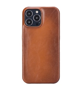 Apple iPhone 13 Pro Max Uyumlu Deri Arka Kapak UJ RST2EF Taba