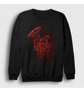 Presmono Unisex Siyah Akbaba Lamb Of God Sweatshirt 502123tt
