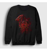 Presmono Unisex Siyah Akbaba Lamb Of God Sweatshirt 502123tt