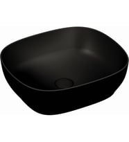 Vitra Outline 5994B483-0016 Kare Lavabo, 48 Cm, Mat Siyah