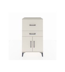 Hyperion Komodin Tek Raflı 2 Çekmeceli 2 Kapaklı 60x44x106 Aytaşı-Aytaşı