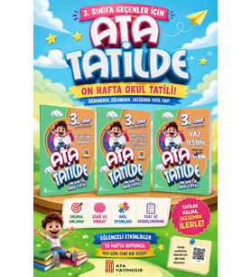 3.Sınıf Ata Tatilde Yaz Testim + Okuduğunu Anlama+ Genel Yetenek Dikkat Zeka Akıl Oyunları Kodlama