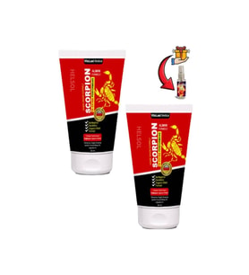 Scorpion Erkeklere Özel Gecik.tiricili ve Sertleştiren Bakım Kremi 50 ml x 2 ad.+Lustra Masaj Yağı