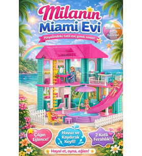 Mila'nın Miami Evi - Ev Oyuncak - Milanın Miami Ev Seti - Barbie Ev Seti - Rüya Evi - Oyun Evi