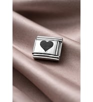 Northcity Çelik Kalp Charm – Parlak Çelik Bileklik Aksesuarı Sevgi Temalı Modüler Charm