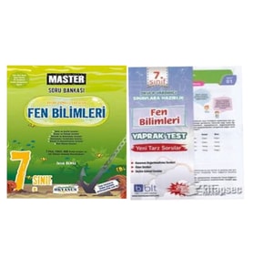 7. Sınıf Master Fen Bilimleri Soru Bankası Ve Fen Bilimleri Yaprak Test