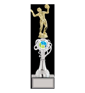 ODAK KUPA - Figürlü Kupalar - Voleybol Kadın Figürlü Kupalar FG-034 B - 37 cm