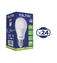 Voltek Led Ampul 9W E27 Duy Beyaz Işık x 24 Adet