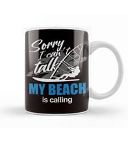 Beach Windsurfing Ocean Wave Windsurfer Sailboarding Surfing Kupa Bardak Porselen