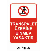 İŞ GÜVENLİĞİ UYARI LEVHASI 1 ADET PVC 21 X 29CM