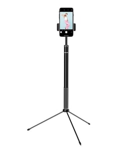 Philips 2İn1 Tripod Standlı Youtube Tiktok Selfie Çekim Işıklı Telefon Tutucu - Makyaj Işığı DLK3621N/93