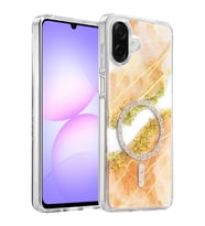 Onegif Galaxy A07 4G Lotus Simli Magsafe Kapak - Turuncu