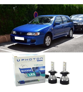 Nissan Almera Led Xenon Uzun + Kısa Far Ampulü H4 Access Yeni Seri Beyaz 1995-2000
