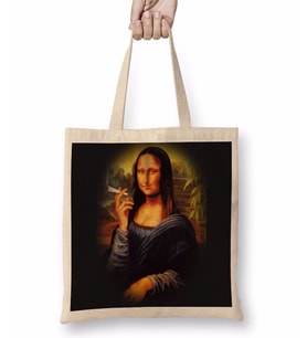 Mona Lisa cigarette Bez Çanta Uzun Saplı