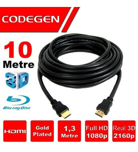CODEGEN CPS100 10metre HDMI Görüntü Kablosu 3D Gold 1.4v 2K