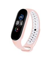 Xiaomi Mi Band 6 KRD-02 Suya Dayanıklı Delikli Renkli Silikon Kordon NO7