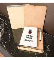 Jandarma Astsubat Ahşap Kutulu Defter Kalem Set