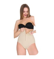 Form Time Bayan Agraflı Yüksek Bel Slip Külot Korse 1108 (Siyah)