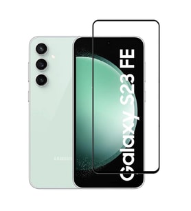 Samsung Galaxy S23 Fe Uyumlu Elektriklenme Önleyici Anti-Static Tam Kaplayan Temperli Cam Ekran Koru