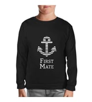 First Mate Siyah Çocuk Sweatshirt