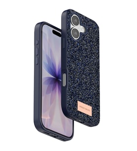 iPhone 17 Bright Simli Kapak - Mavi