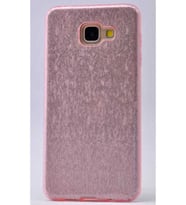 Samsung Galaxy A8 2016 Uyumlu Kılıf Zore Shining Silikon (Rose Gold Altın)