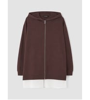 LCW EVERYDAY Kahverengi Kapüşonlu Oversize Kadın Hırka
