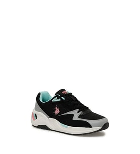 U.S. Polo Assn.Husky Wmn 4 Fx Kadın Spor Ayakkabı SİYAH GRİ