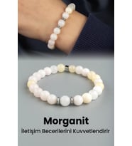 Morganit Doğal Taş Küre Kesim 8mm Bileklik