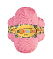 5 Adet Lüks Patik İpi Yünü Koyu Pembe 98298 - bonbon mudanis