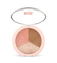 Golden Rose 3  Lü Aydınlatıcı & Allık & Bronzer - Nude Look Baked Trip Face Powder