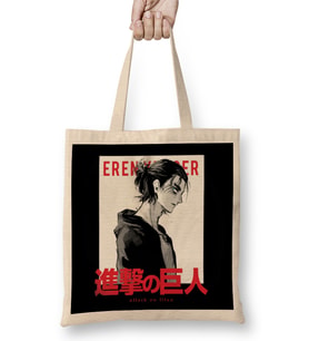 Eren Yeager 01 Bez Çanta Uzun Saplı