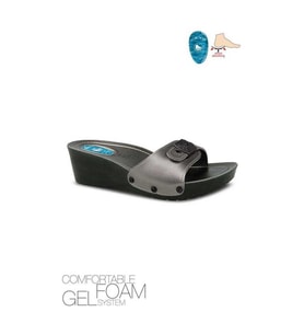 Ceyo 9969-1 Dolgu Topuk Jelli Anatomik Taban Kadın Terlik Platin 36-40