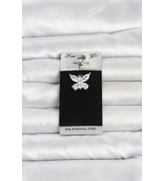 316L Cerrahi Çelik Kelebek Model Göbek Piercing 5886 - SSSSSS3171-5354