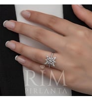 0.65 Karat Laboratuvar Pırlanta Fantezi Yüzük - HRD Sertifikalı