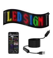 16x96 Rgb Led Matrix Panel 60 Cm Esnek Yapı Uygulama Kontrollü Kayan Yazı Ekranı