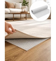 Halı Kaydırmazı 45x125 CM Yıkanabilir Altı Kaydırmaz Halı Sabitleme Masa Örtüsü Çekmece İçi Araç Zemin, Beyaz, 45 x 125 CM